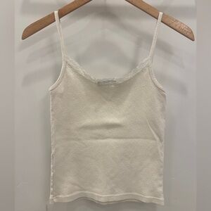 Brandy Melville Cream Lace Cami Top